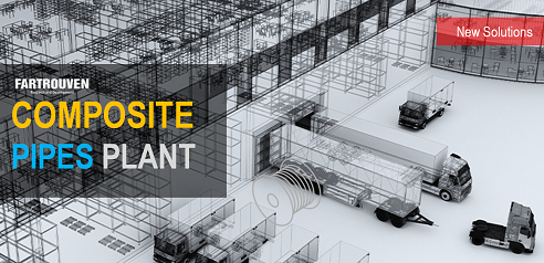 Fábrica de Tubos Compósitos Termoplásticos Flexíveis para a Indústria de Petróleo e Gás. Plant of flexible fully bonded Thermoplastic Composite Pipes for the Oil & Gas industry. Factory for the production of multilayer pipes resistant to delamination for utilities. Turnkey. Fartrouven R&D. Portugal. Turnkey business in Europe, Portugal, Italy, Germany, France, Switzerland, Austria, Brazil, Africa, Algiers, Nigeria, Russia, Kazakhstan